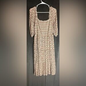 Torrid Smocked Boho Midi Dress